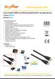 HDMI-Kabel 3 Meter 2.0a - 4K-2K Gold 19+1-Pin-Stecker - ALCAPOWER