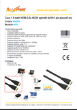 HDMI-Kabel 1,5 Meter 2.0a- 4K-2K Stecker 19+1-polig Gold - ALCAPOWER 
