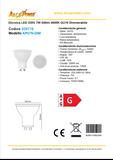 GU10 LED bulb 230V 7W 540lm natural light 4000K GU10 Dimmable - ALCAPOWER 