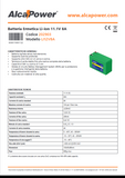 Li-ion hermetic battery 11.1V 8A - ALCAPOWER 