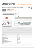 Plafoniera LED Rail IP44 40W 120cm 4500K