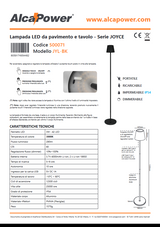 Schwarze LED-Steh- und Tischleuchte - Joyce L 