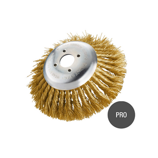 SITBRUSH SIT - Spazzola Decespugliatore Acciaio Ritorto CZ170 | Ø170mm | Kit Adattatori | Erbacce Asfalto Marciapiedi