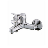 Single lever bath mixer with hand shower and 150 cm flexible hose - Matisse series