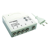 Indoor TV amplifier. 1 input / 4 outputs. - 414114 METRONIC