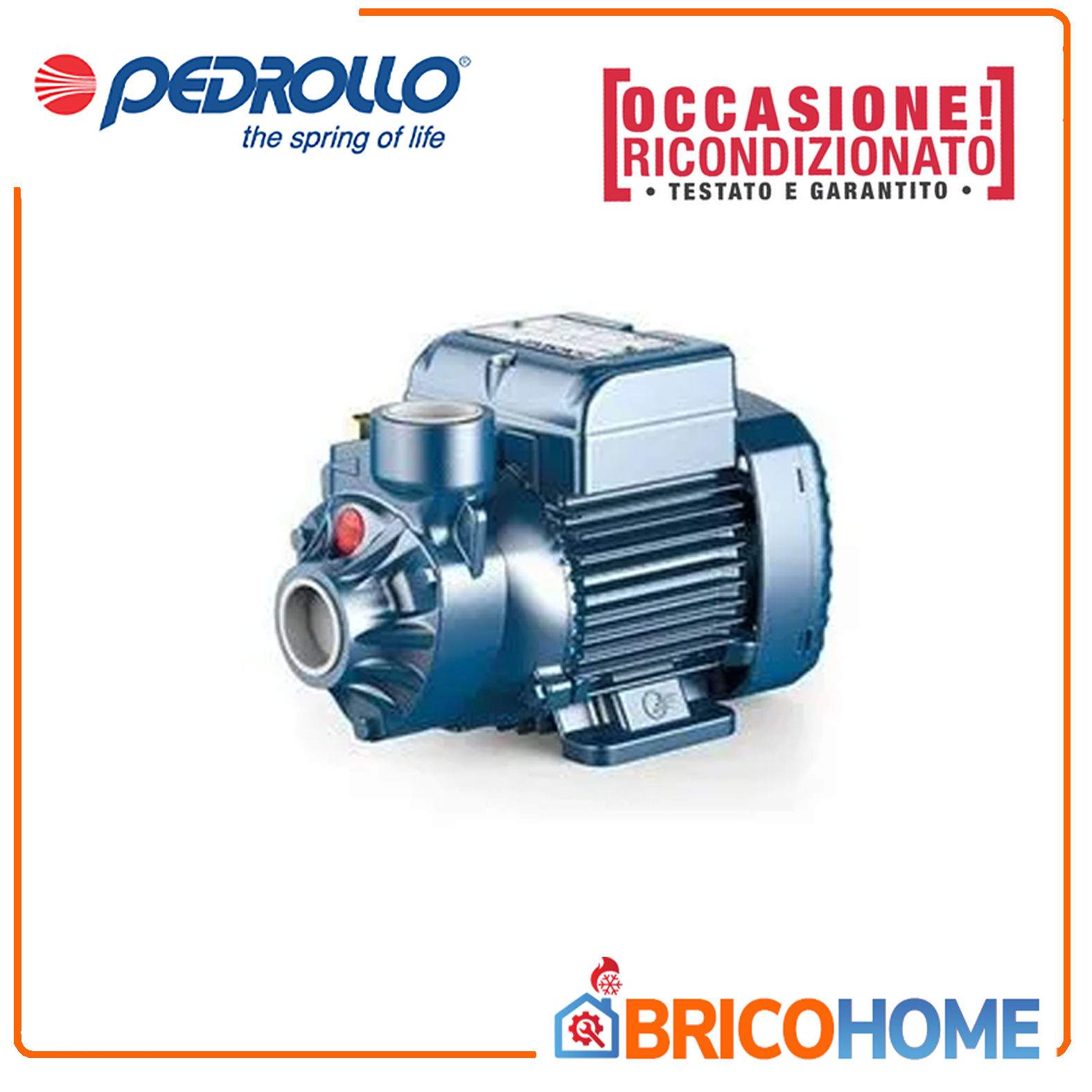 Pedrollo PKm 60 HP 0.50 electric pump with single-phase peripheral impeller - REFURBISHED