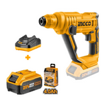 INGCO KIT Cordless hammer drill + battery charger + 4 Ah battery