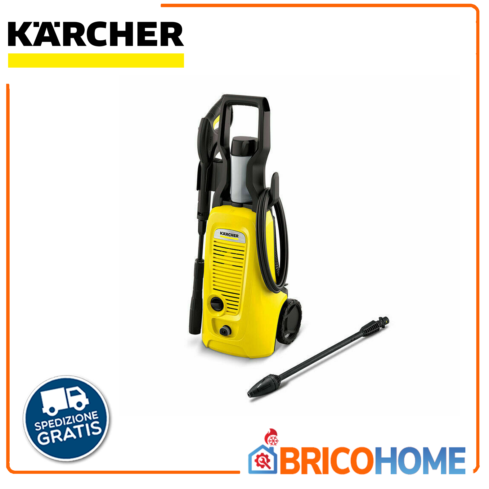 Karcher K4 Universal Ed 130BAR 1800W cold water pressure washer with accessories