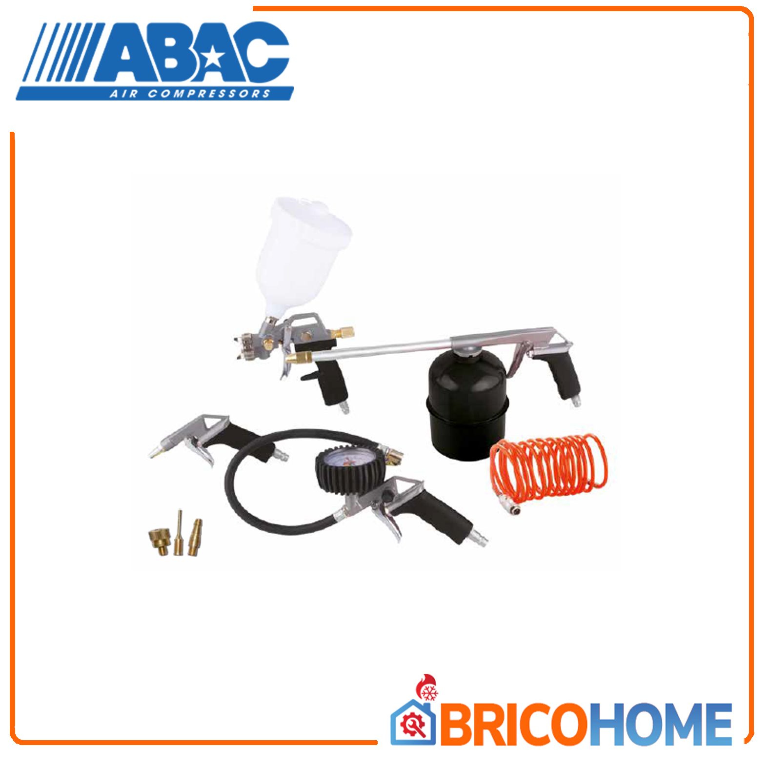 Compressor accessories kit 8 pieces ABAC