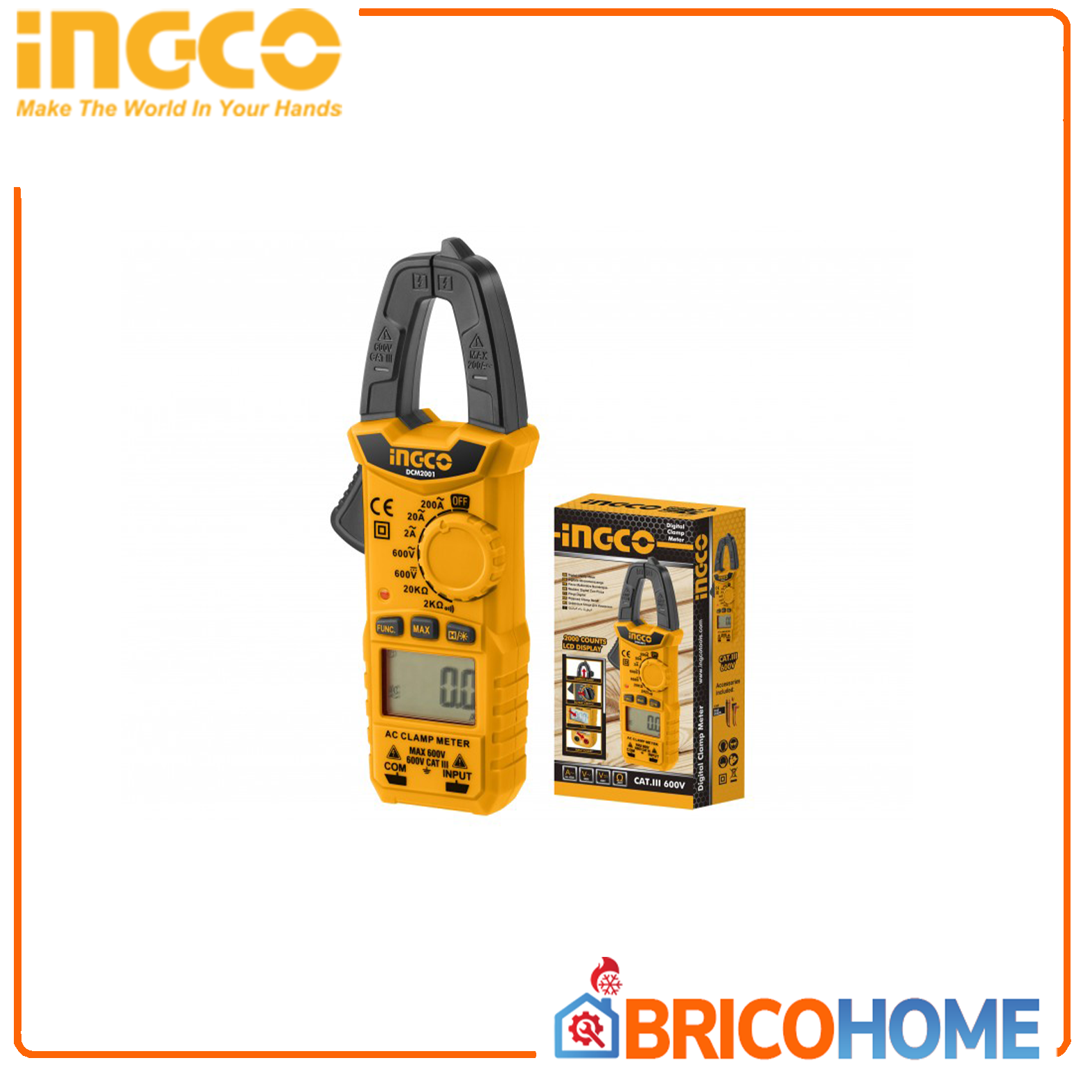 Measuring Meter Inco Digital Multimeter with INGCO Clamp