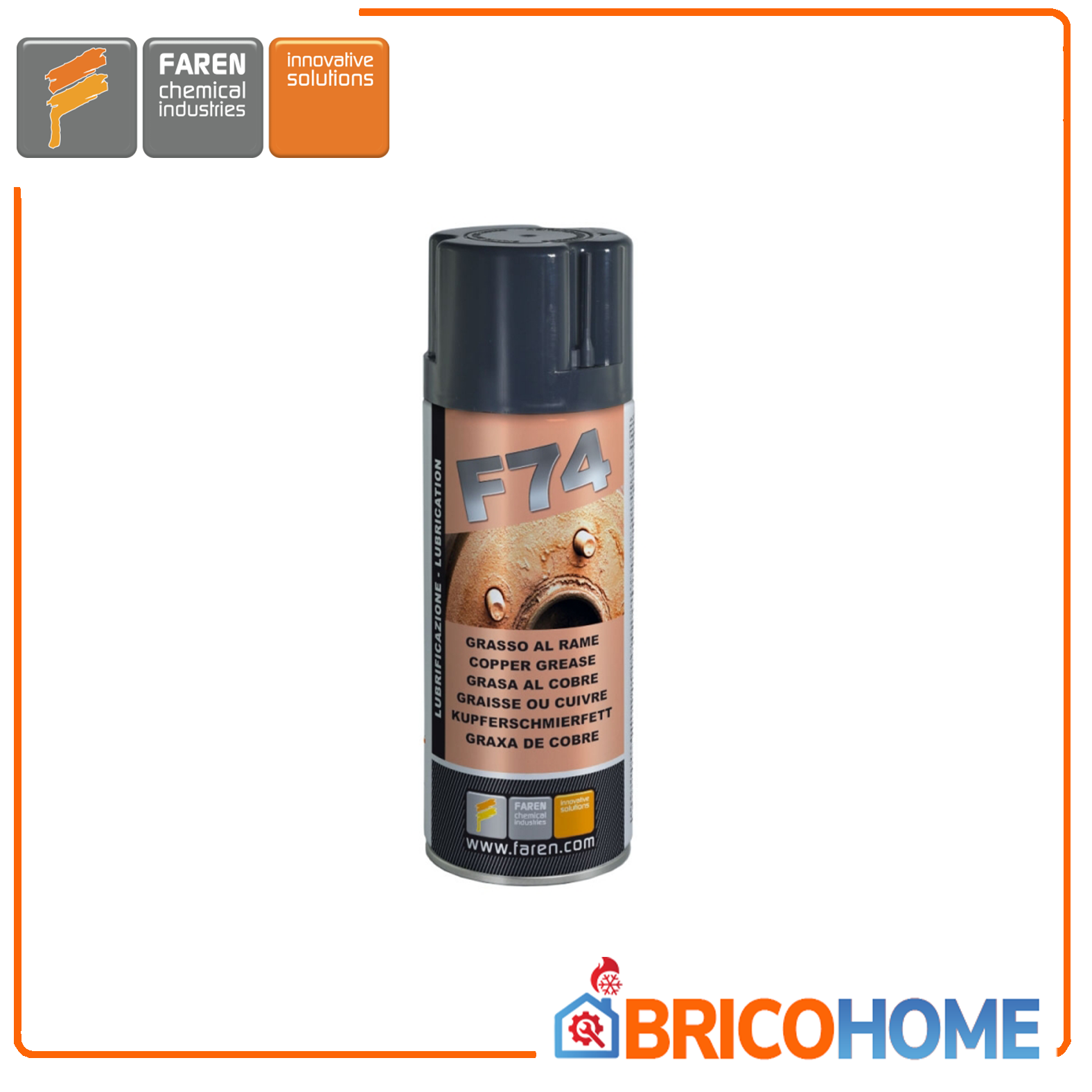 Copper grease spray can 400ml F74 FAREN