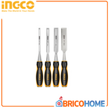 Set of 4 chisels for INGCO wood 