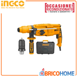 800W hammer drill with double chuck and INGCO accessories - REFURBISHED 
