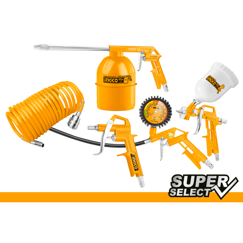 KIT accessori per compressori 5pz super select INGCO