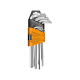 Set 9 chiavi esagonali corte - INGCO